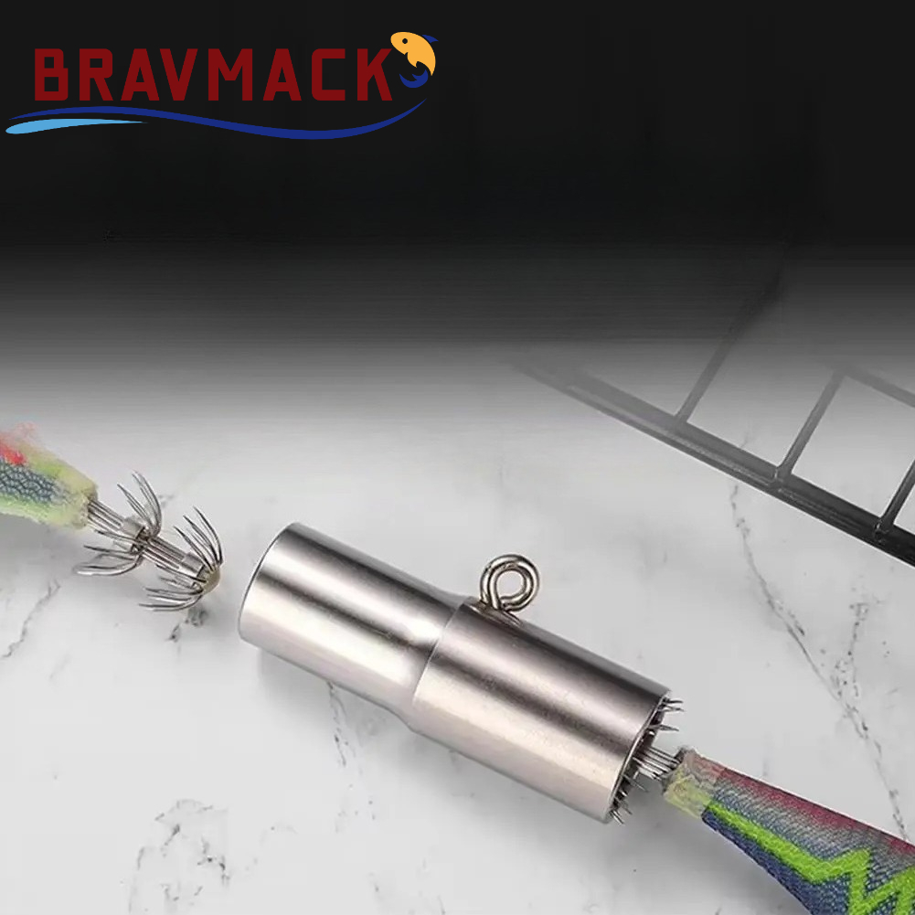 Fishing Hook Stainless Steel - เข็มแก้ไขเบ็ดตกปลา BRAVMACK สำหรับเบ็ดตกปลาหมึก/ปลาหมึกยักษ์ ทำจากสแตนเลส อุปกรณ์ตกปลา ใช้สำหรับตกปลาคาร์พ