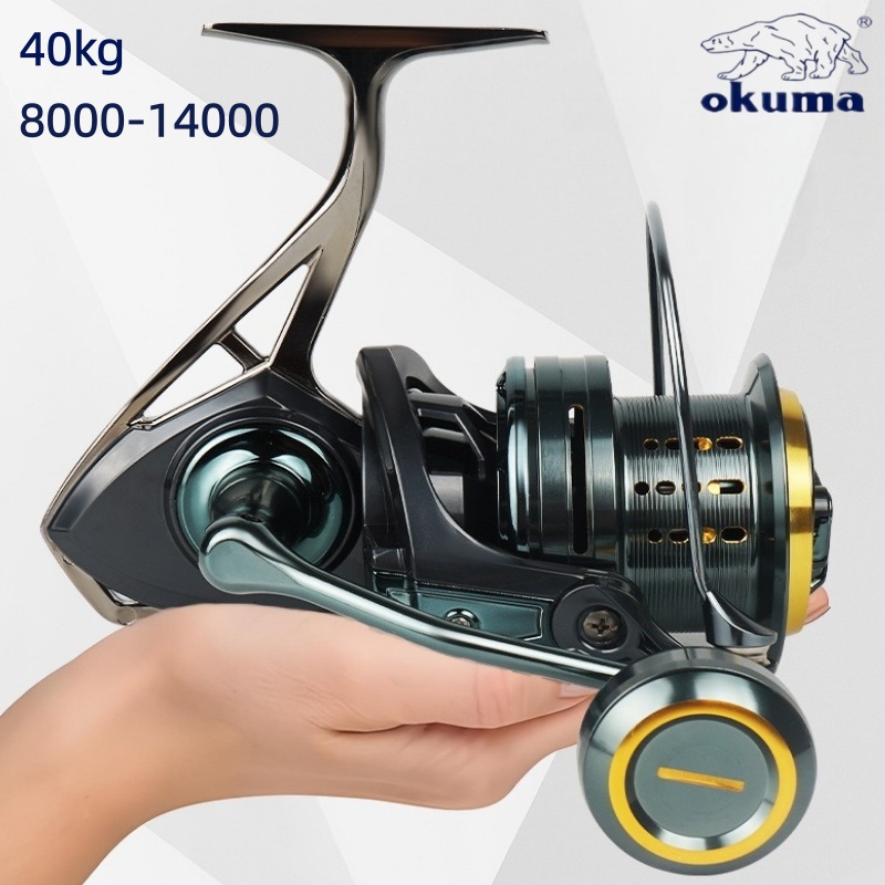 Abu Garcia Reel Max - โอคุม่า พรีเมียมรอกตกปลาทะเลแบบหมุนขนาดใหญ่, แรงเบรก 40 กก., ความแข็งแรงแรงดึงสูง,