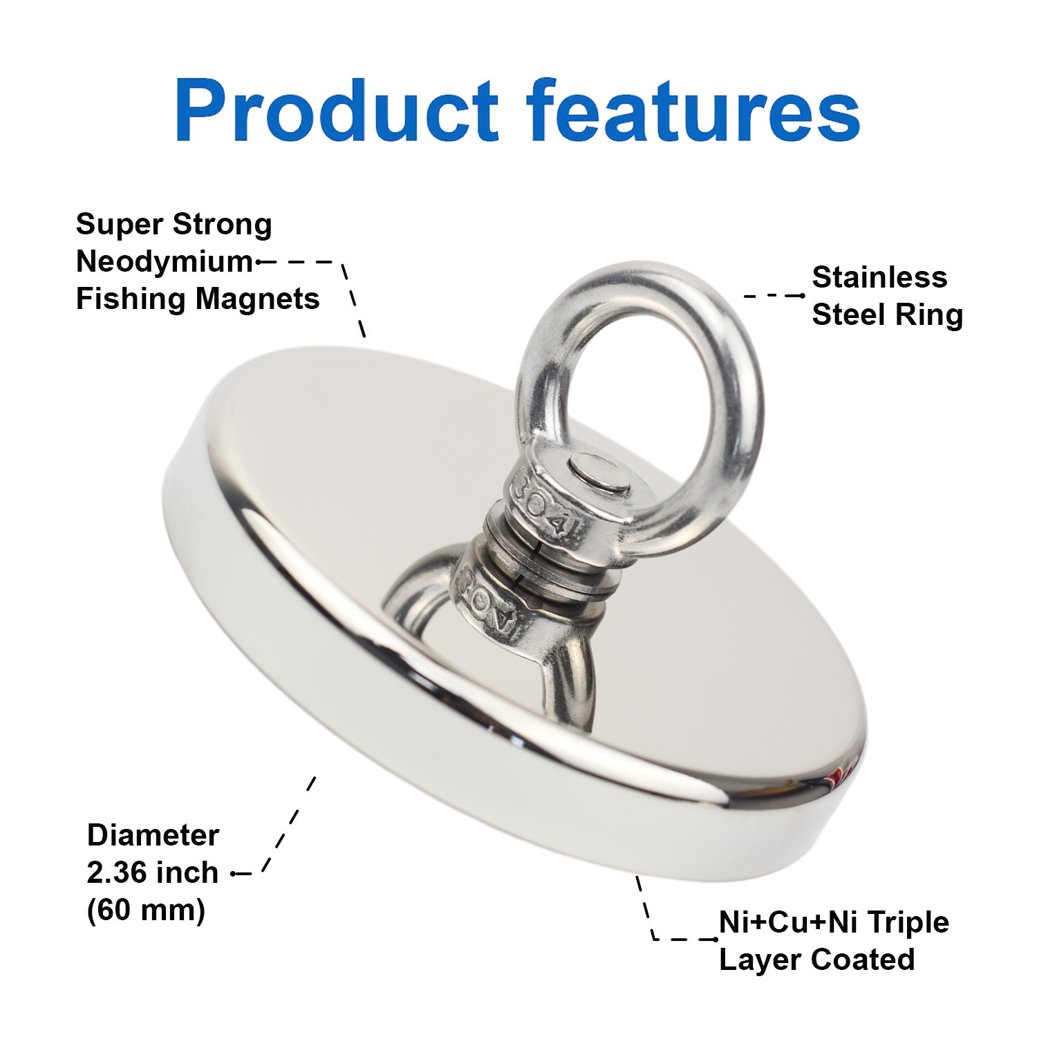 D90 ดึงสูงสุด 350 กก.Super Str - Fishing Hook Stainless Steel บทวิจารณ์และราคา