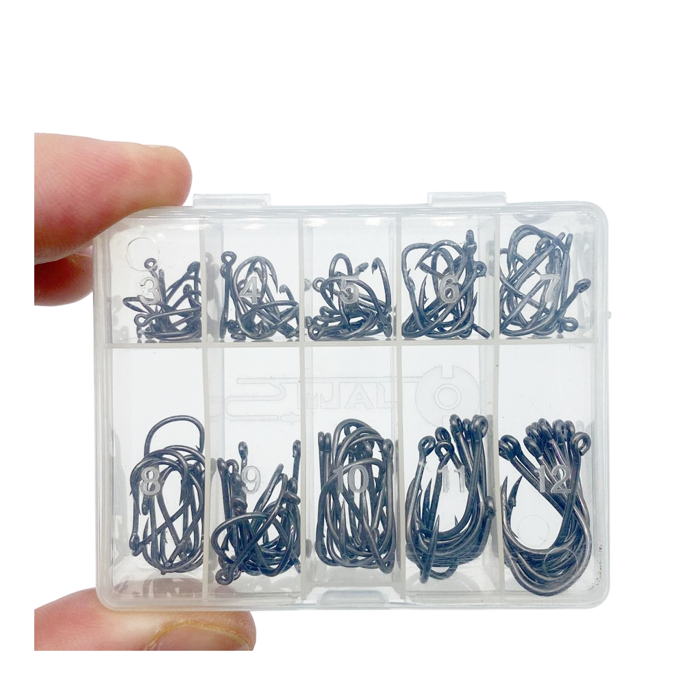 100ชิ้น/ล็อต Fishhook กล่องชุด - Fishing Hook Assortment บทวิจารณ์และราคา