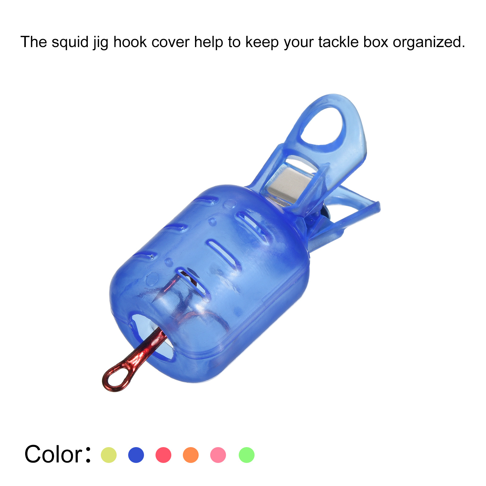 10 ชิ้นขนาดเล็กปลาหมึก Jig Hoo - Fishing Hook Box บทวิจารณ์และราคา