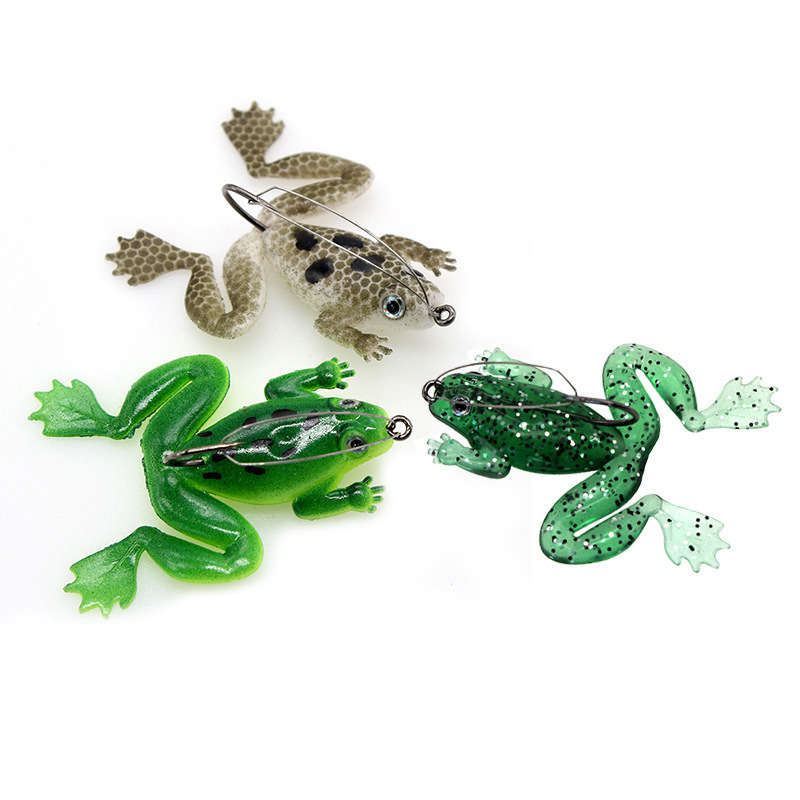 เหยื่อตกปลาแบบนิ่มรูปกบ ไม่มีใ - Fishing Hook Weedless บทวิจารณ์และราคา