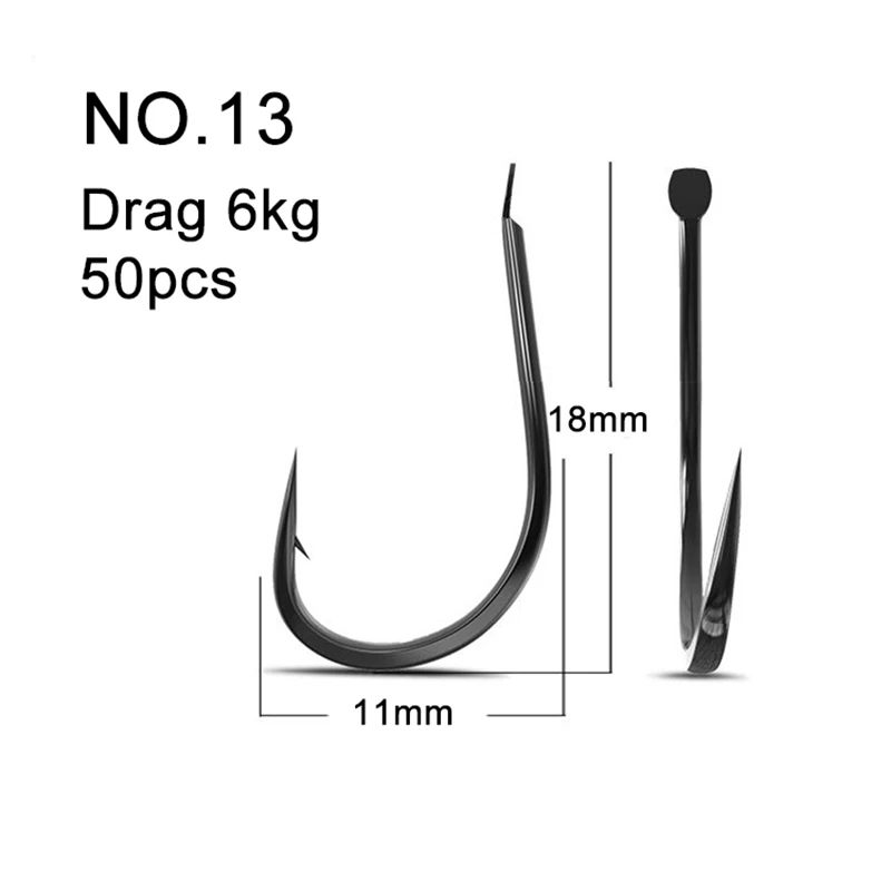 50PCS ตะขอตกปลาขนาดเล็กเหล็กคา - Fishing Hook Assortment บทวิจารณ์และราคา