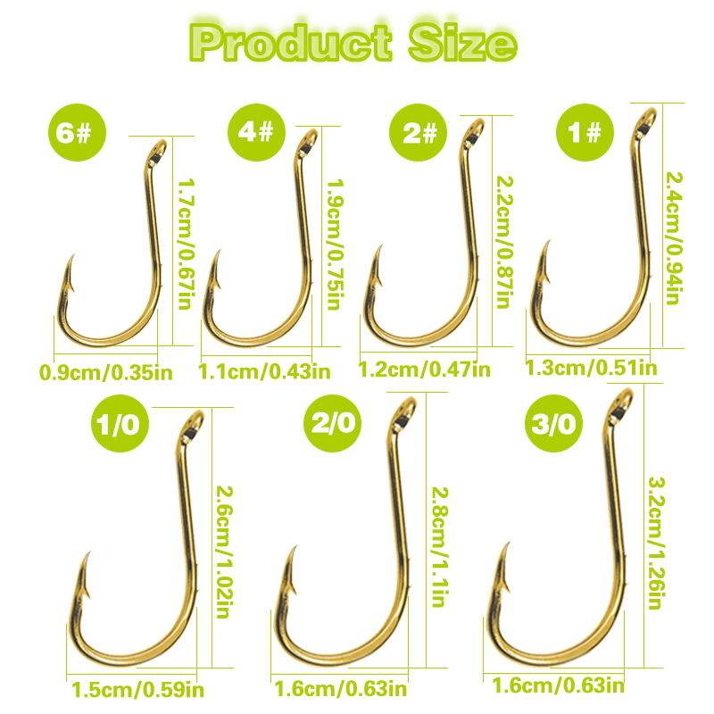 ตะขอปลาหมึกยักษ์ตกปลา 50 ชิ้น, - Fishing Hook Circle บทวิจารณ์และราคา